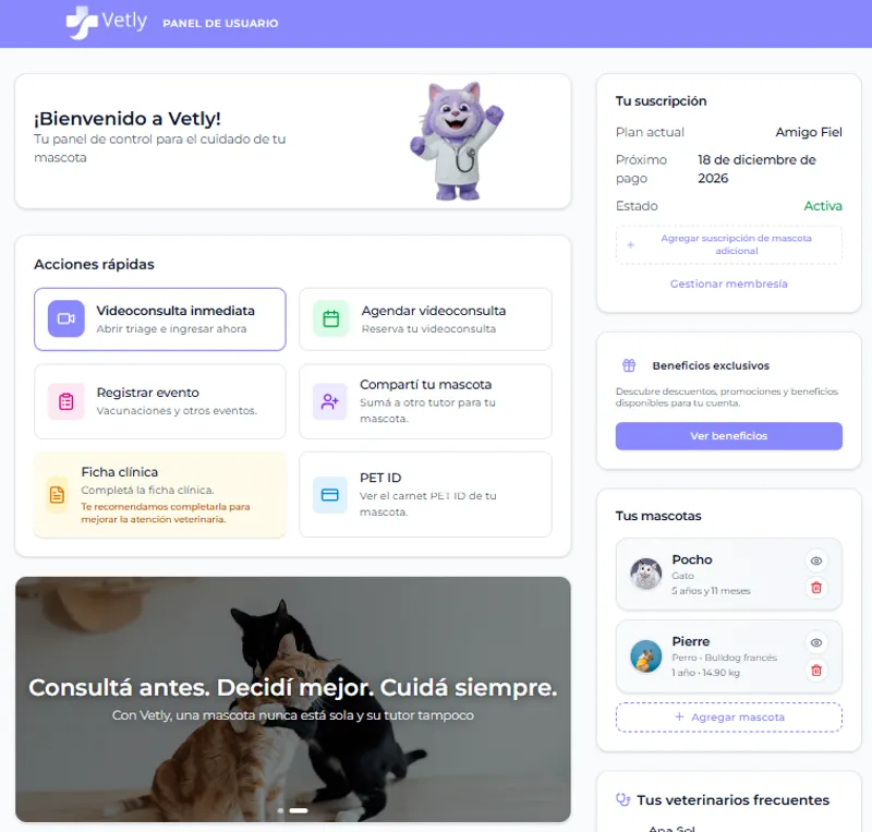 Vetly — screenshot